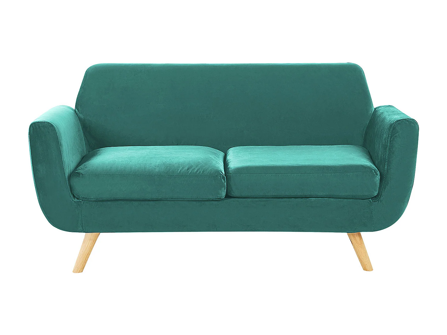 Ensemble de salon BERNES Velours Vert 6 places