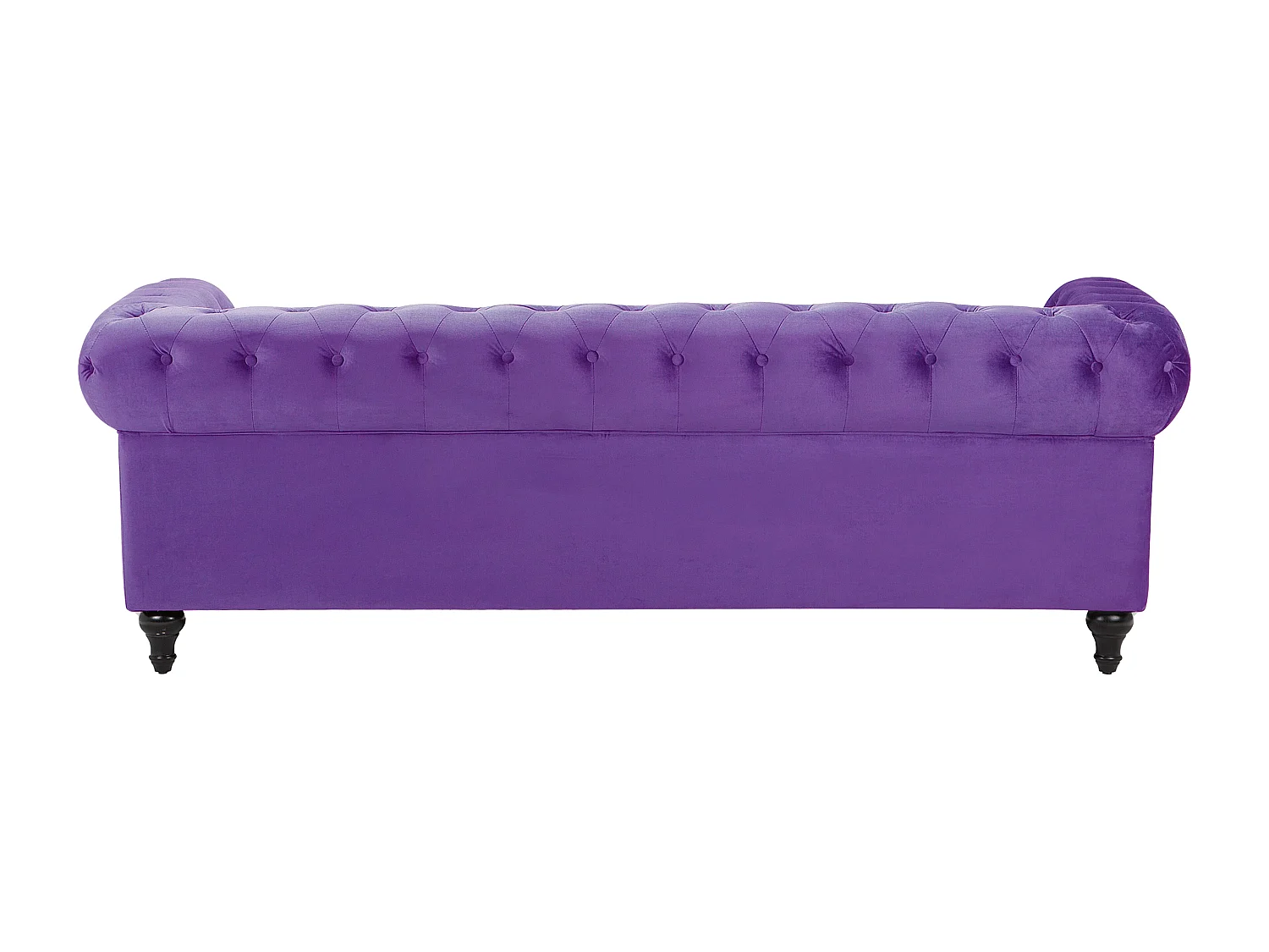Sofa Set CHESTERFIELD Samtstoff Violett 4-Sitzer