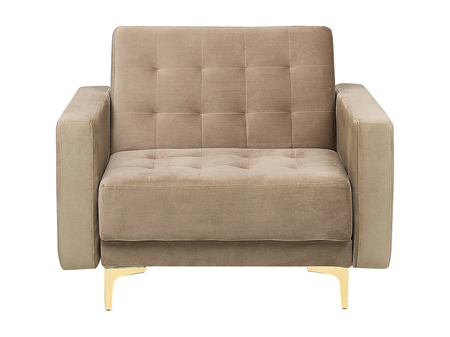 Ensemble de salon 5 places ABERDEEN Velours Beige sable