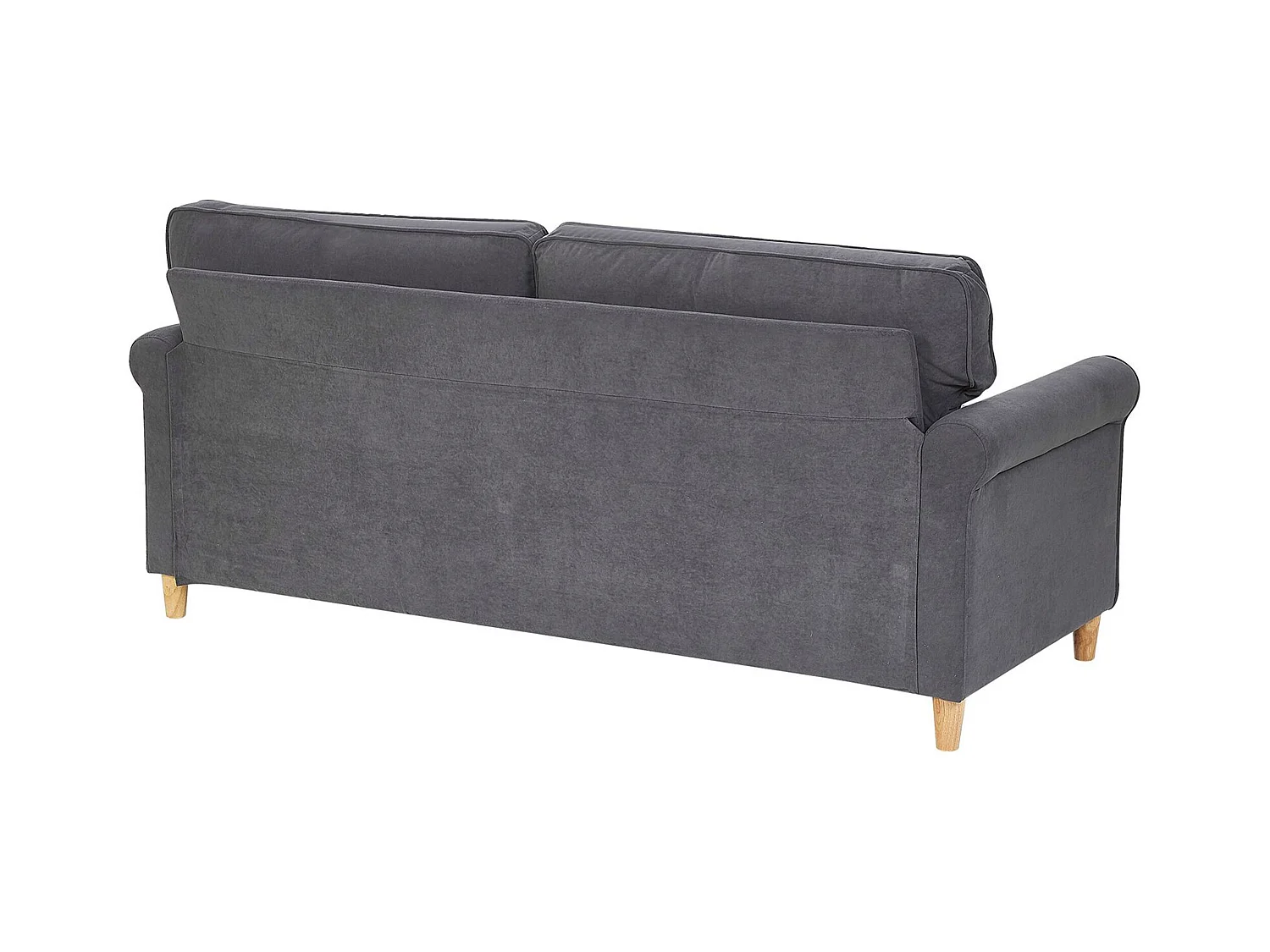 Ensemble de salon 5 places RONNEBY Velours Gris foncé