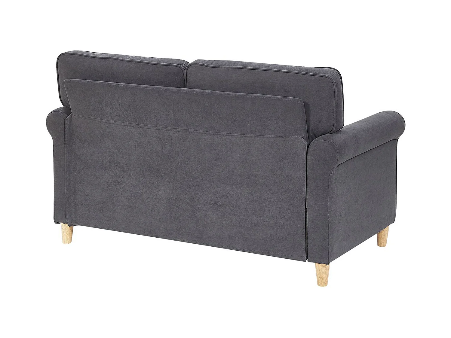 Ensemble de salon 5 places RONNEBY Velours Gris foncé