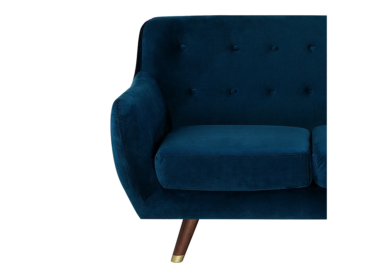 Sofa Set Samtstoff marineblau 6-Sitzer BODO