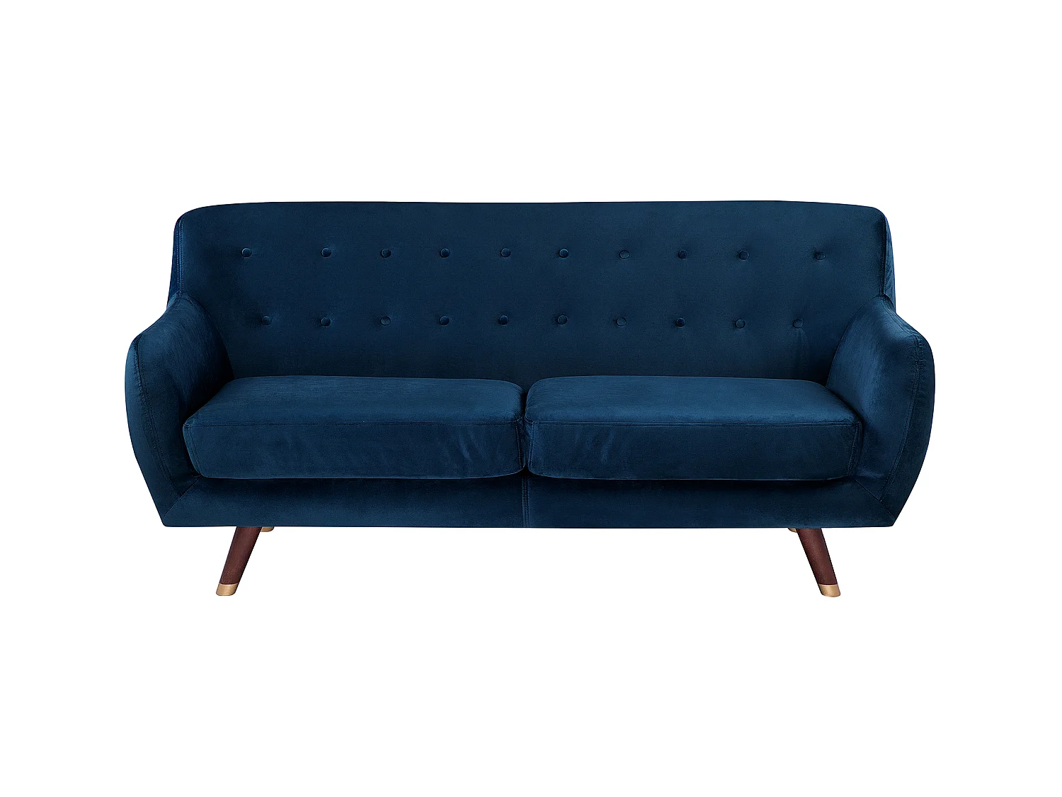Sofa Set Samtstoff marineblau 6-Sitzer BODO
