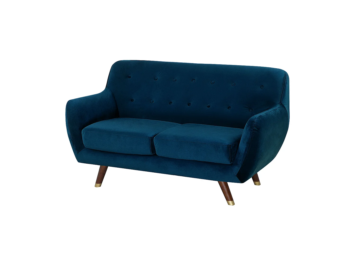 Sofa Set Samtstoff marineblau 6-Sitzer BODO