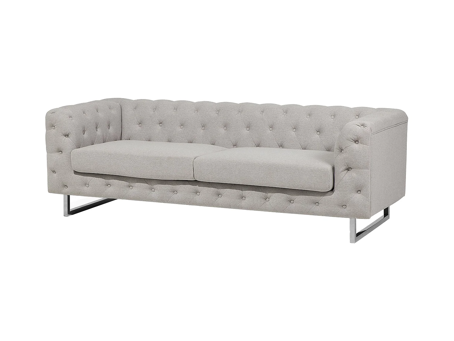 Sofa Set VISSLAND Stoff Hellbeige 5-Sitzer