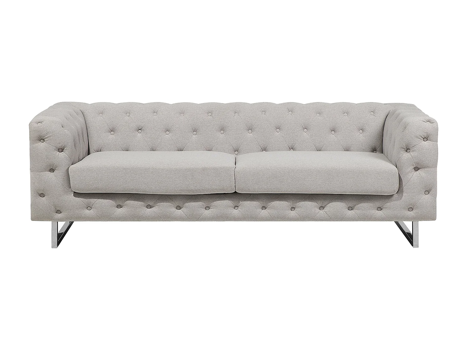 Ensemble de salon 5 places VISSLAND Tissu Beige clair