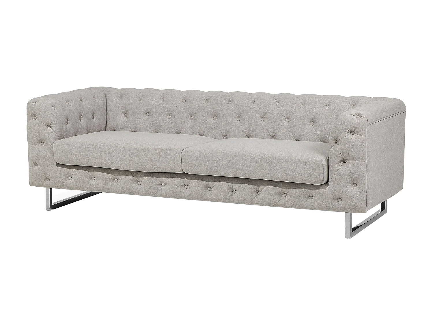 Ensemble de salon 5 places VISSLAND Tissu Beige clair