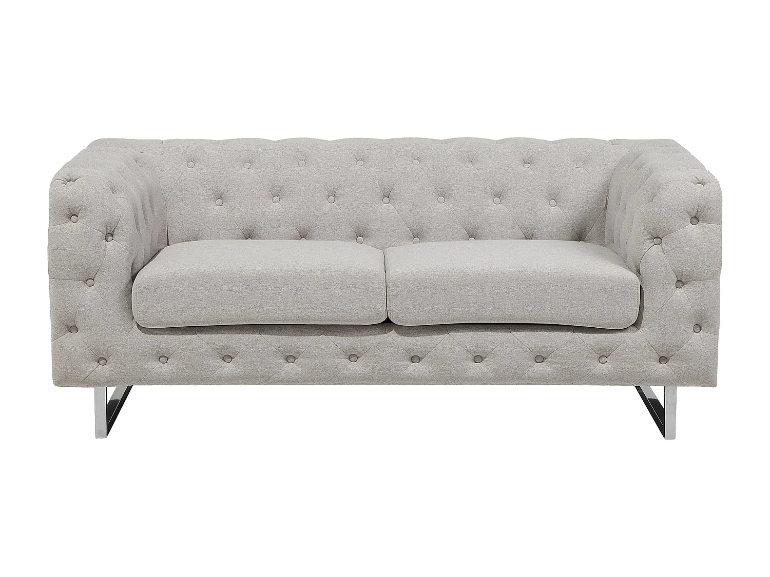 Ensemble de salon 5 places VISSLAND Tissu Beige clair