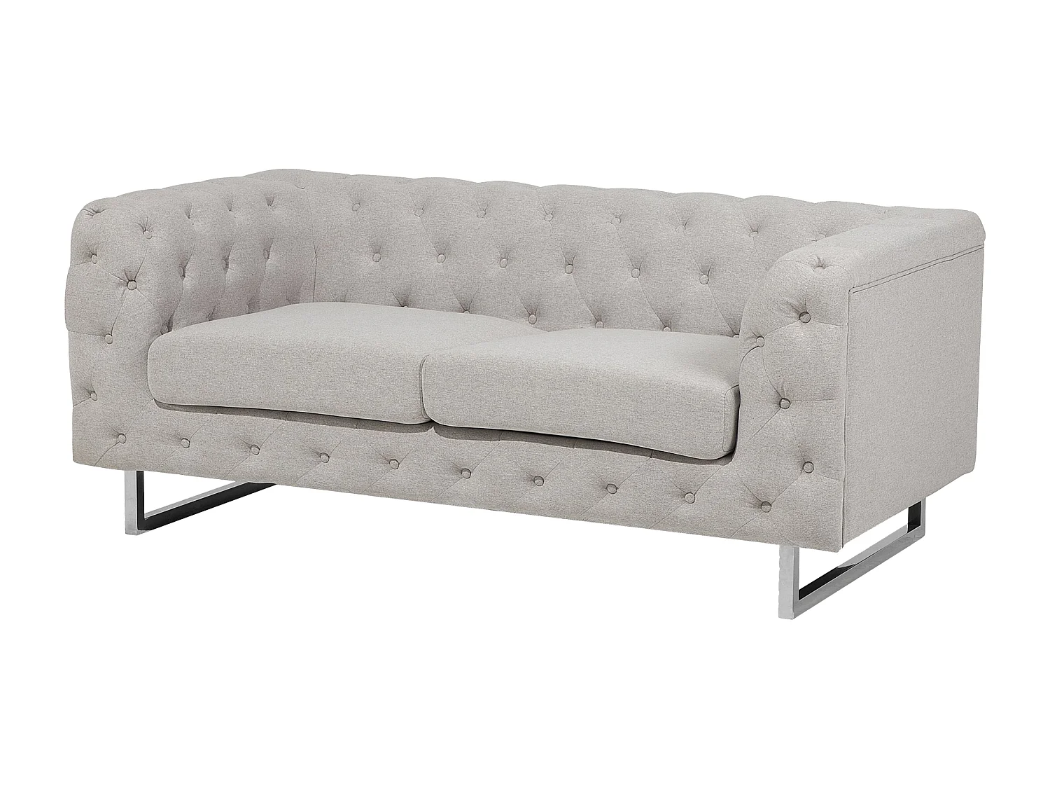 Ensemble de salon 5 places VISSLAND Tissu Beige clair