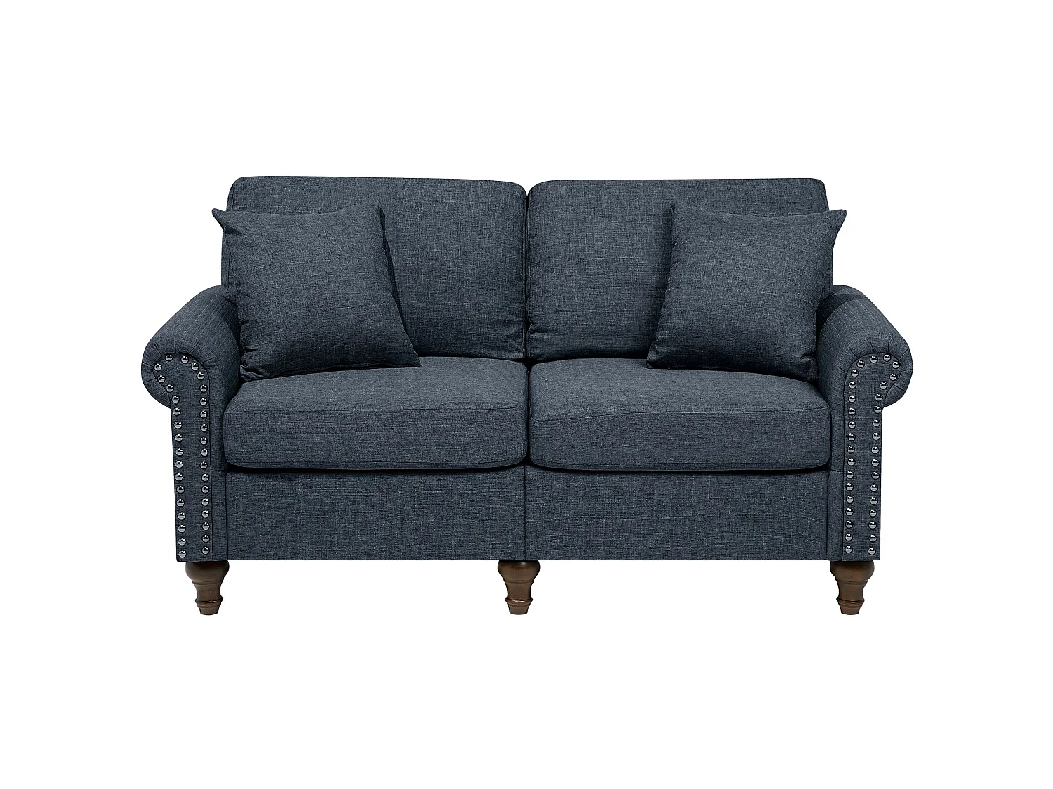 Ensemble de canapés 2 + 3 places en tissu gris foncé OTRA II