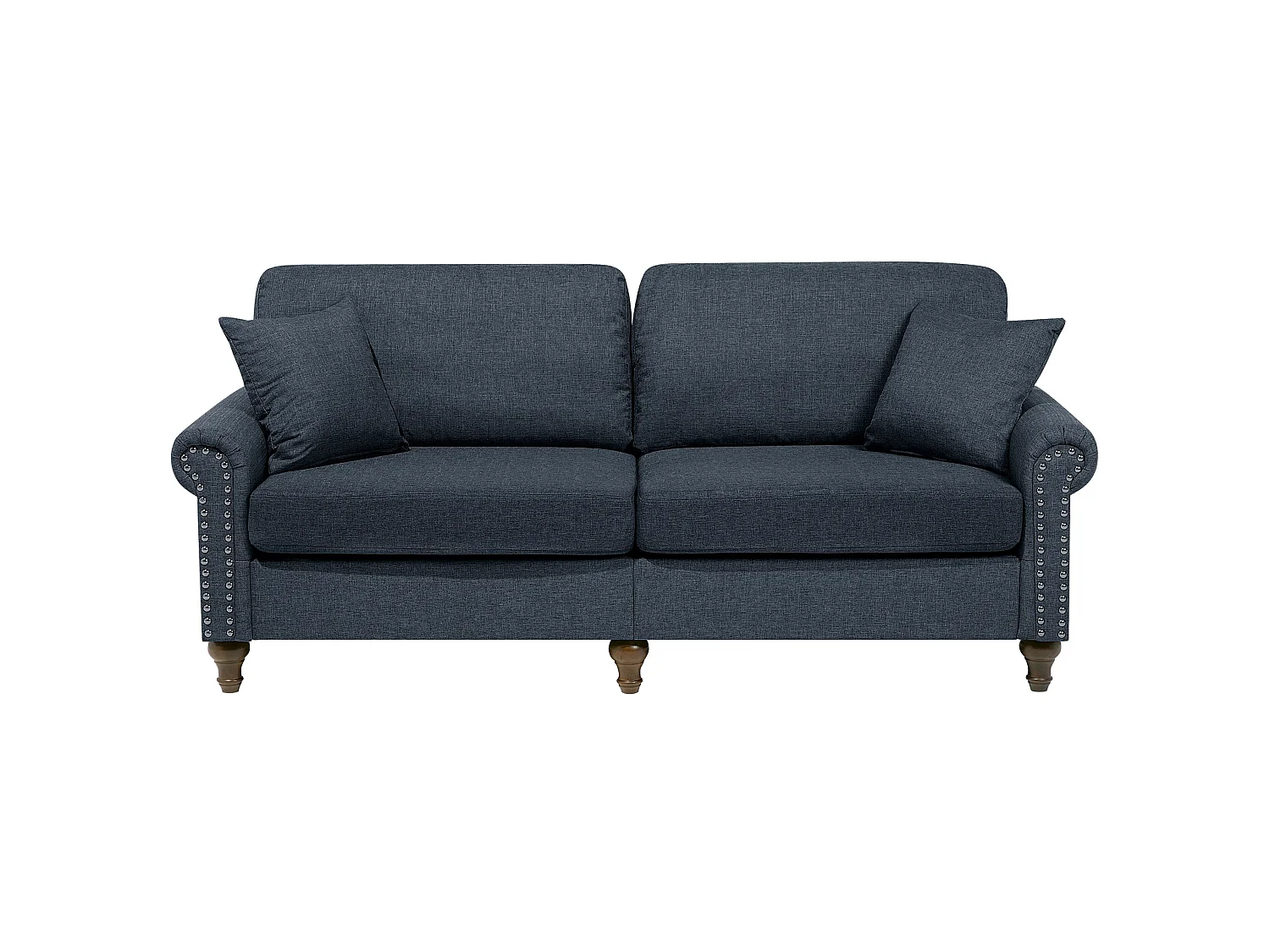 Ensemble de canapés 2 + 3 places en tissu gris foncé OTRA II