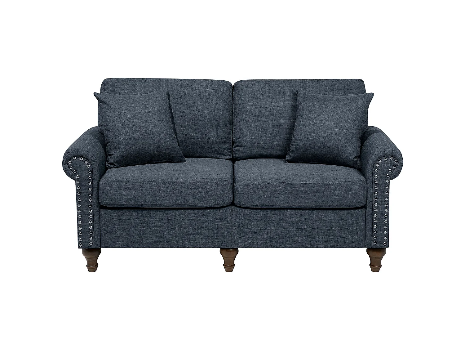 Ensemble de canapés 2 + 3 places en tissu gris foncé OTRA II