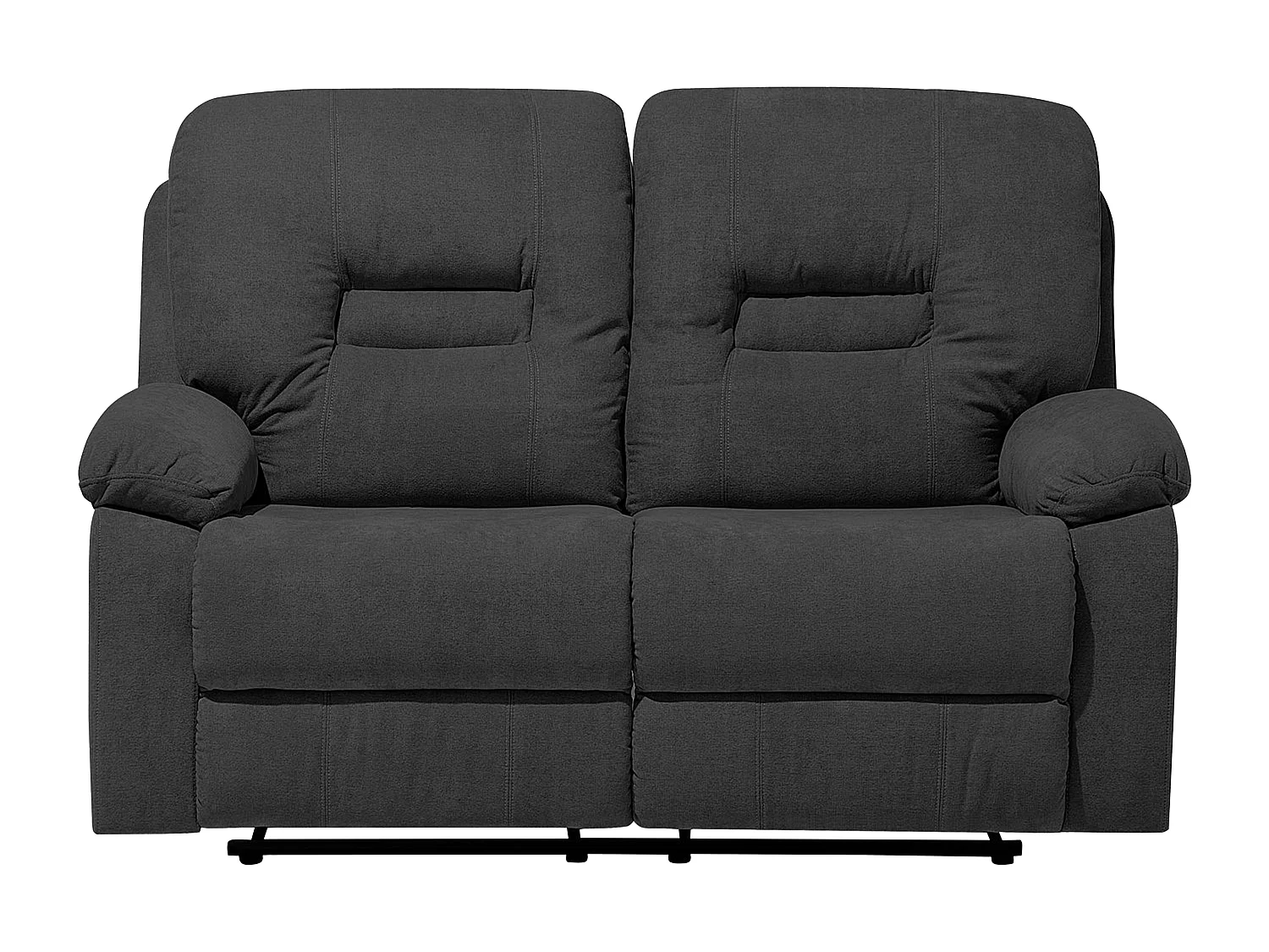 Ensemble canapés et fauteuil en tissu gris 6 places BERGEN