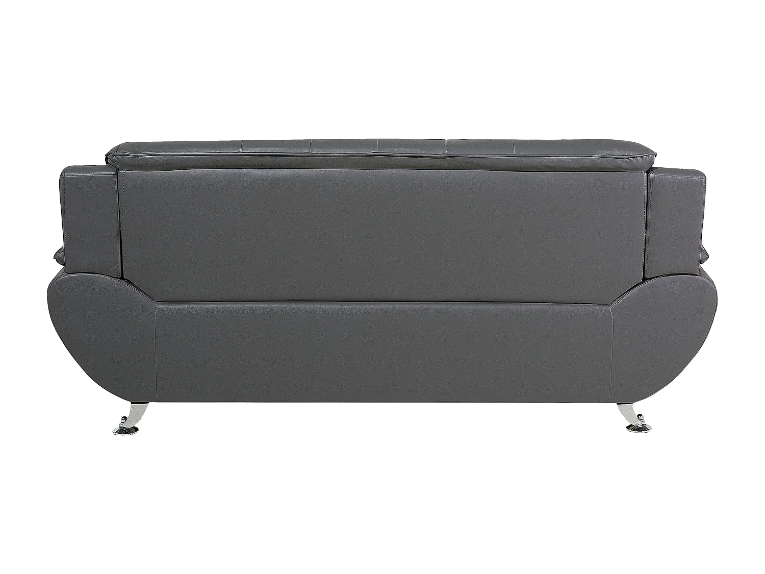 Ensemble de salon 6 places LEIRA Cuir PU Gris