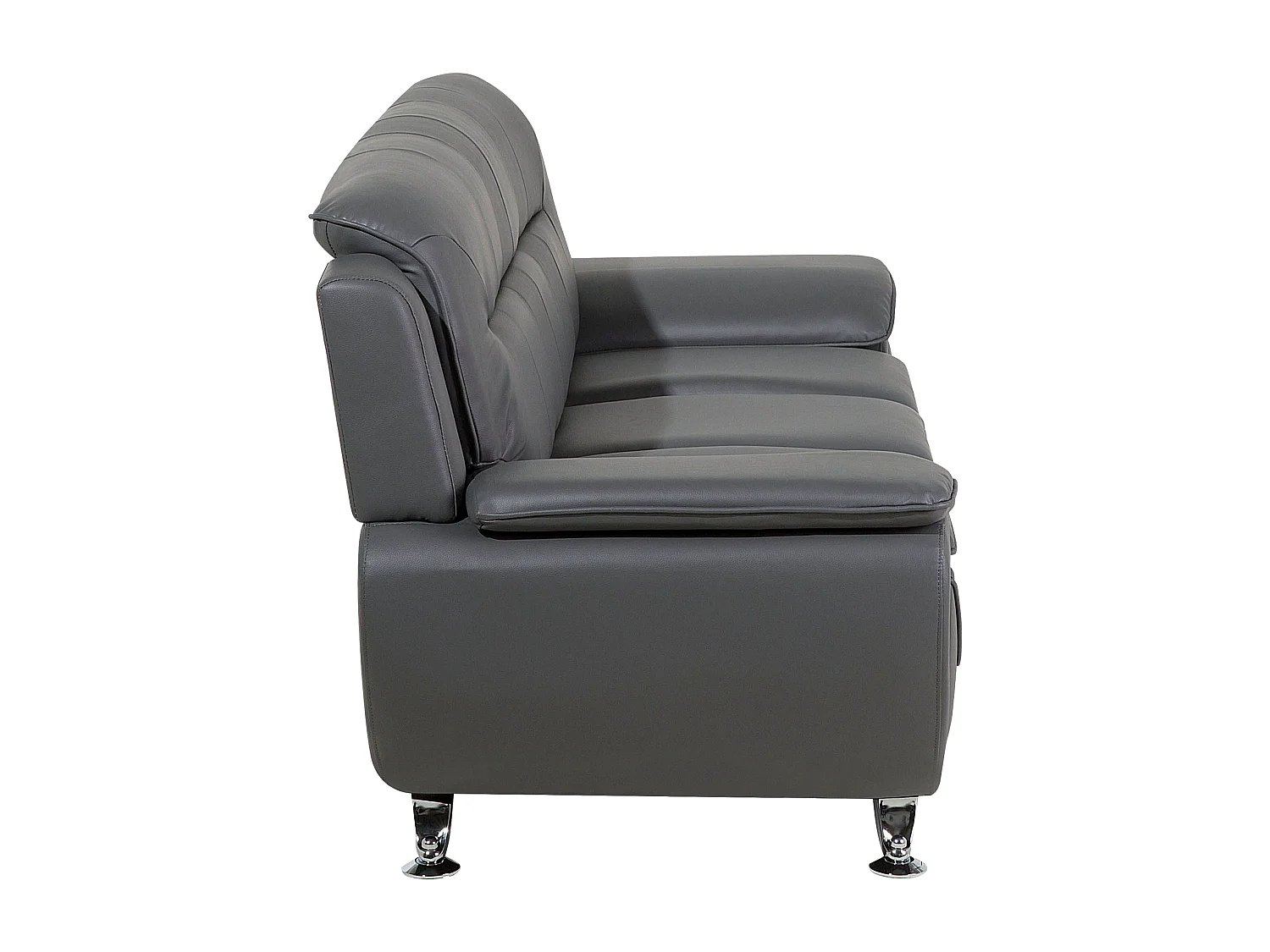 Ensemble de salon 6 places LEIRA Cuir PU Gris