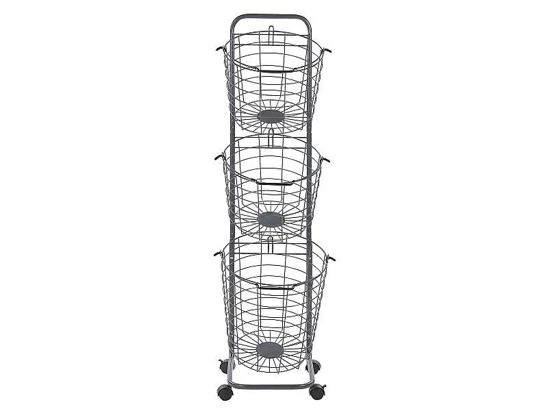 Support de panier AYAPAL avec roues Métal Gris