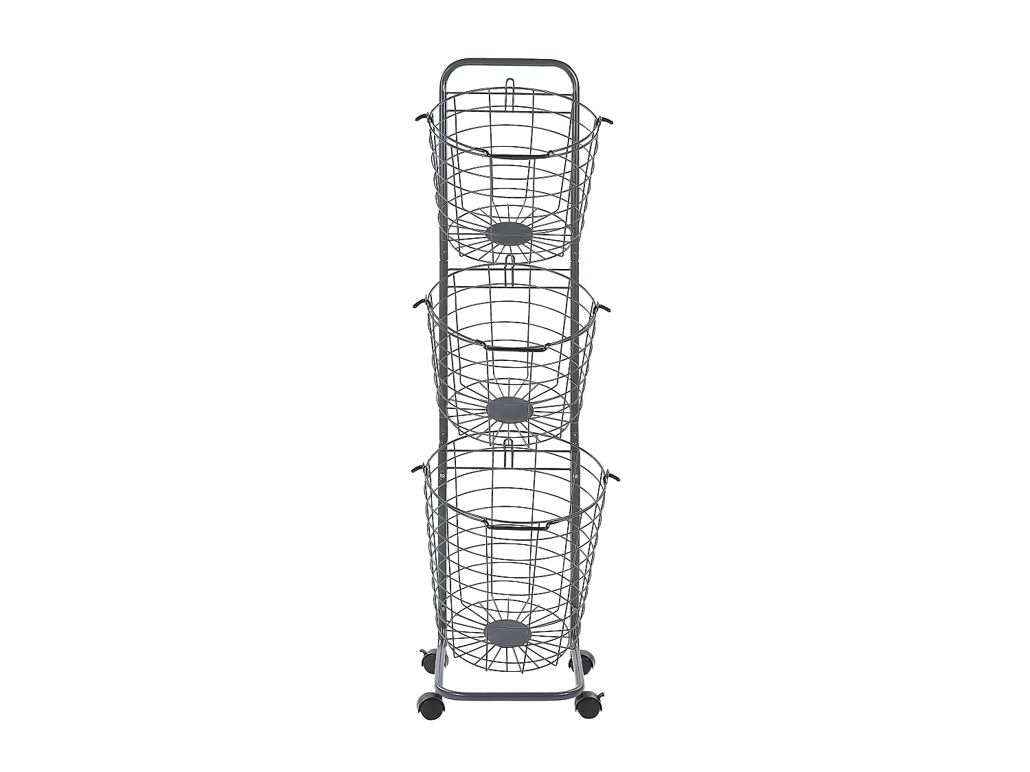 Support de panier AYAPAL avec roues Métal Gris