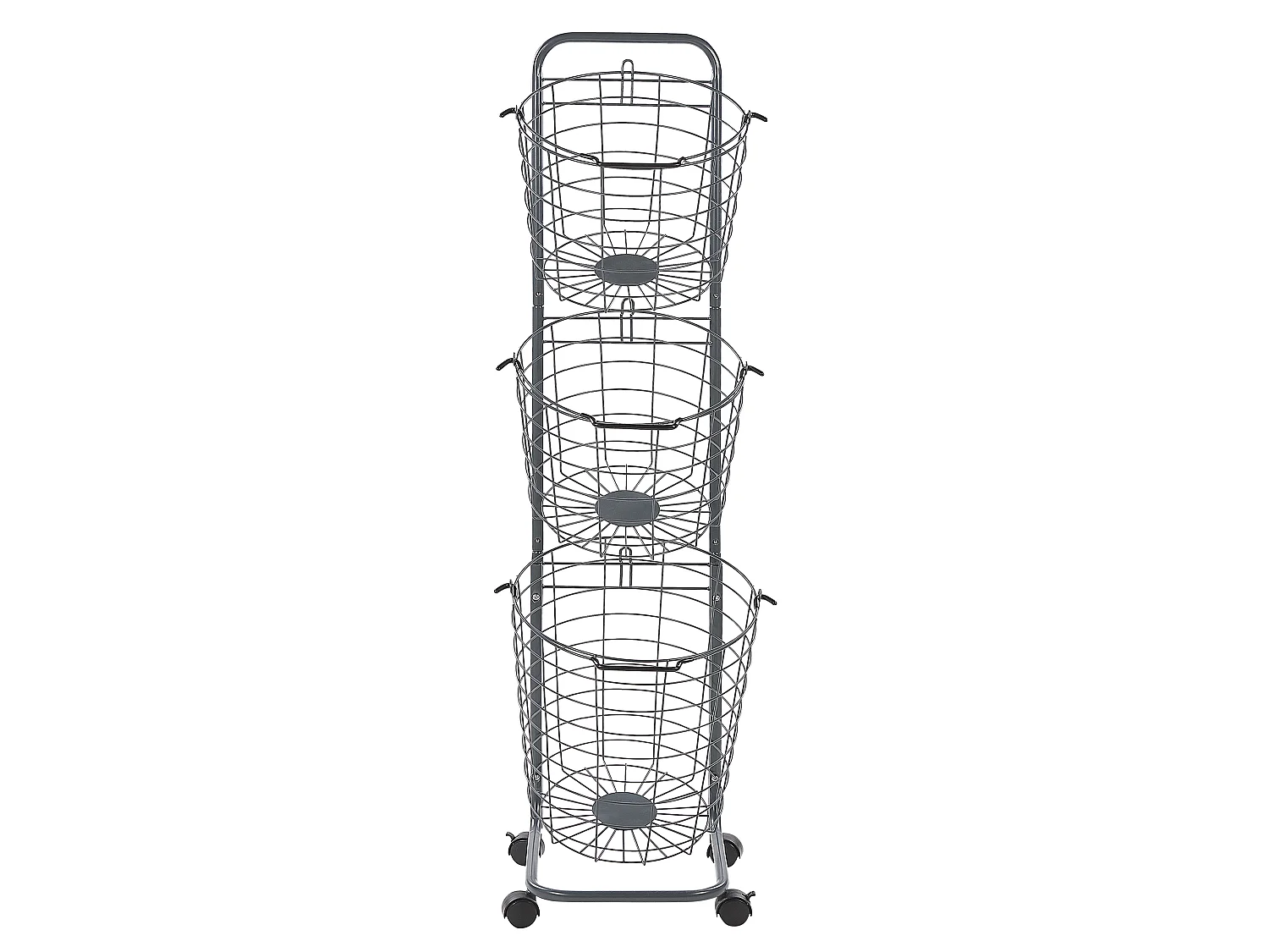 Support de panier AYAPAL avec roues Métal Gris