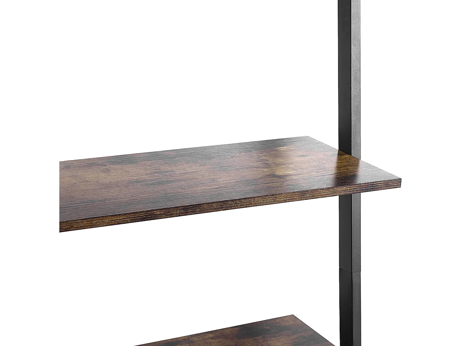 Étagère échelle effet bois foncé / noir VILSECK