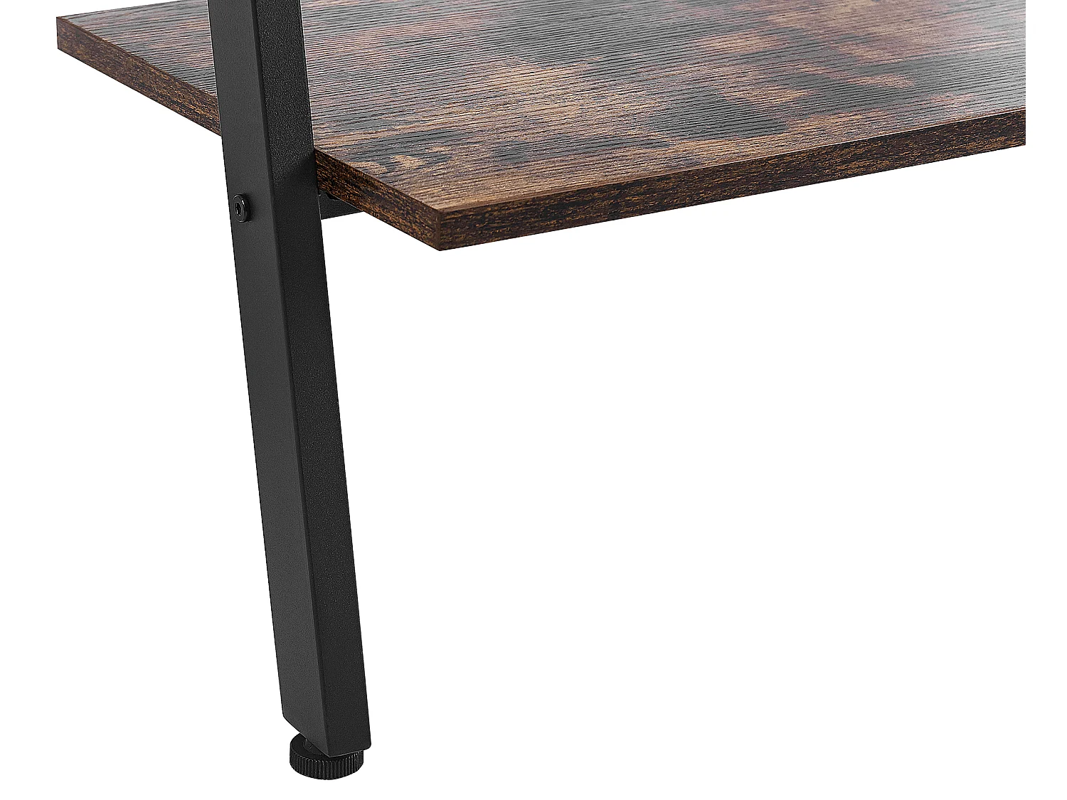 Étagère échelle effet bois foncé / noir VILSECK