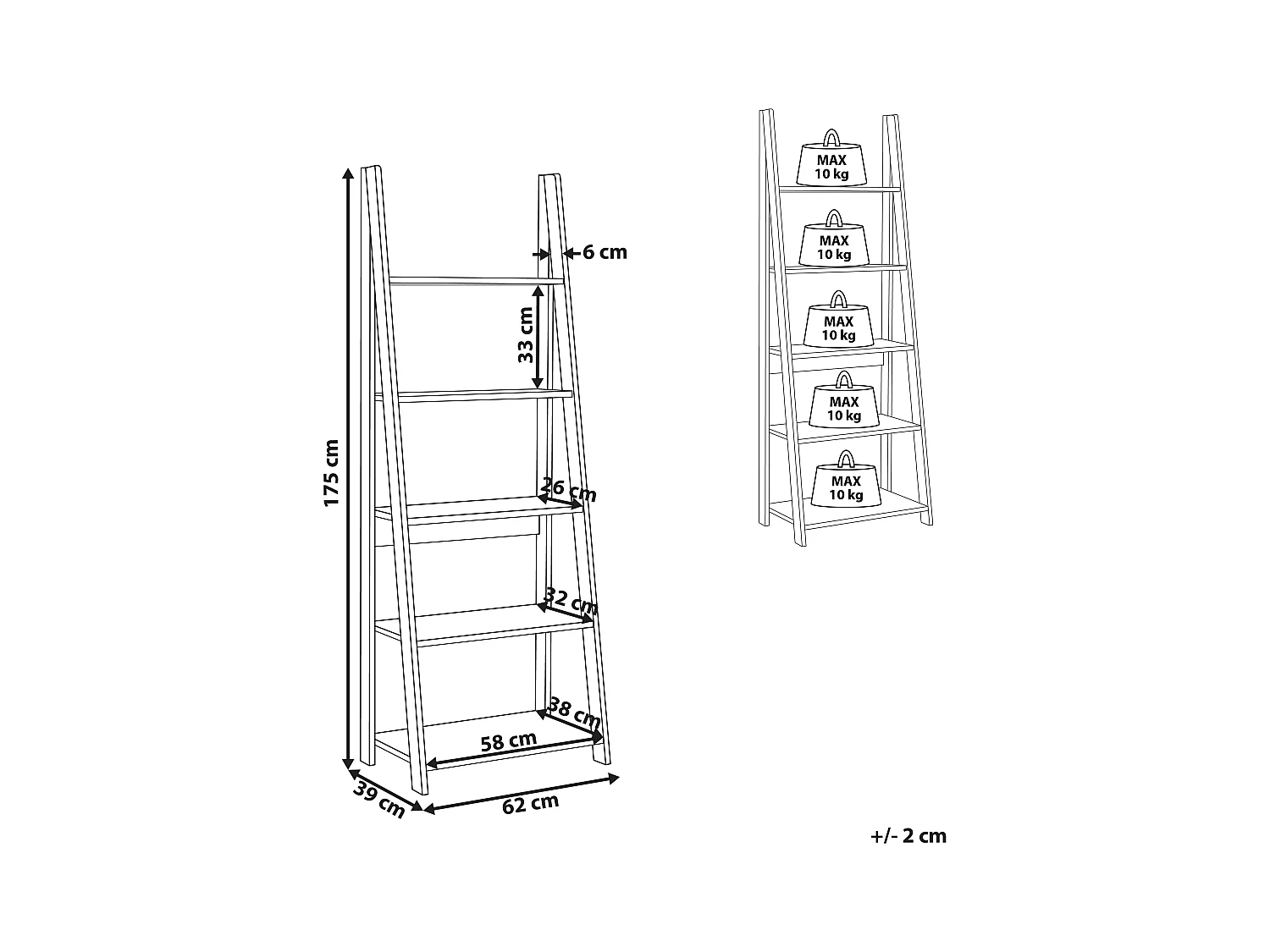Meuble de rangement Bois foncé WILTON