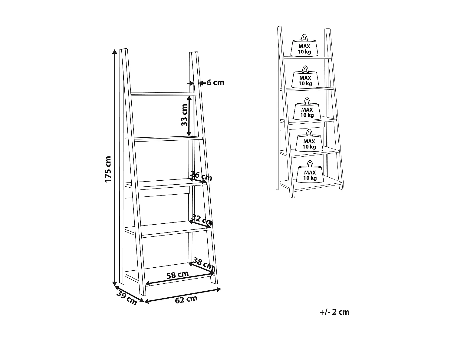 Meuble de rangement Bois foncé WILTON