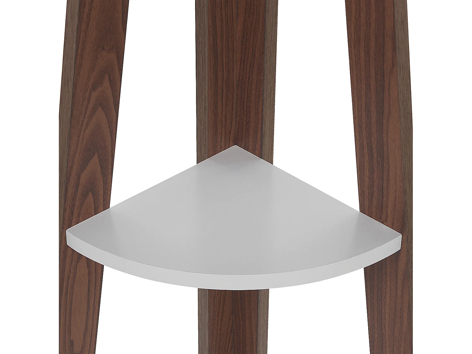 Bibliothèque d\'angle à 5 étages MOBILE SOLO 175 cm Marron/blanc