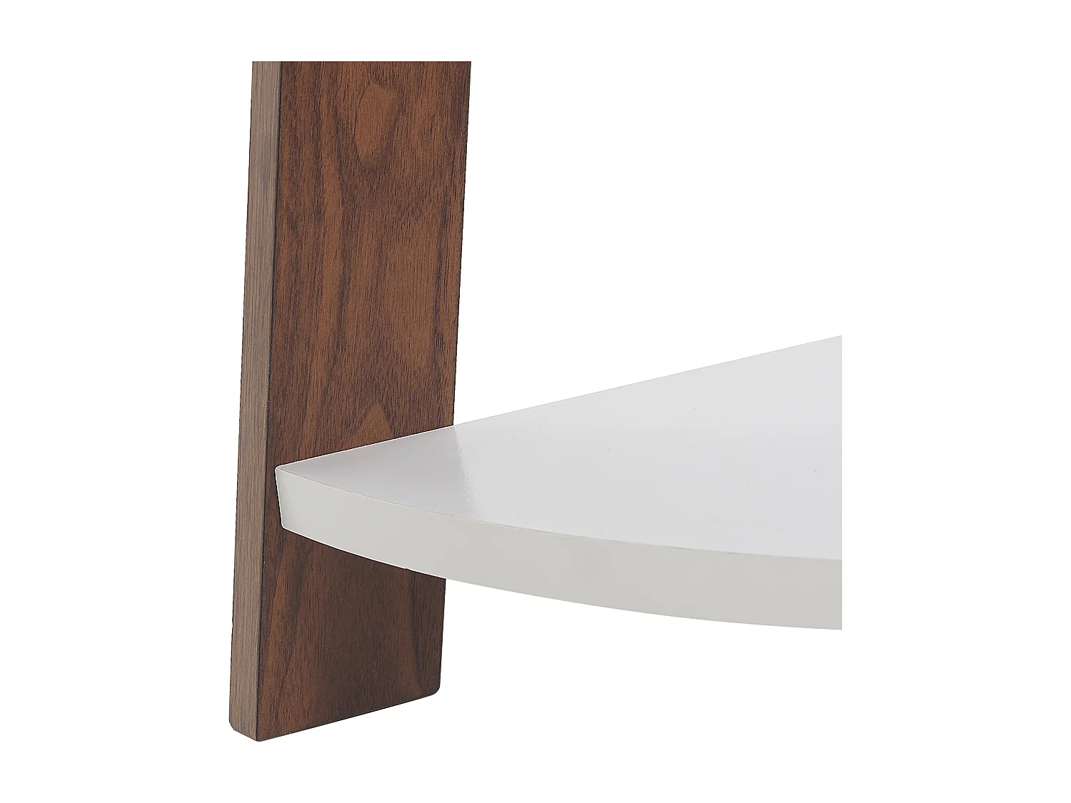 Bibliothèque d\'angle à 5 étages MOBILE SOLO 175 cm Marron/blanc