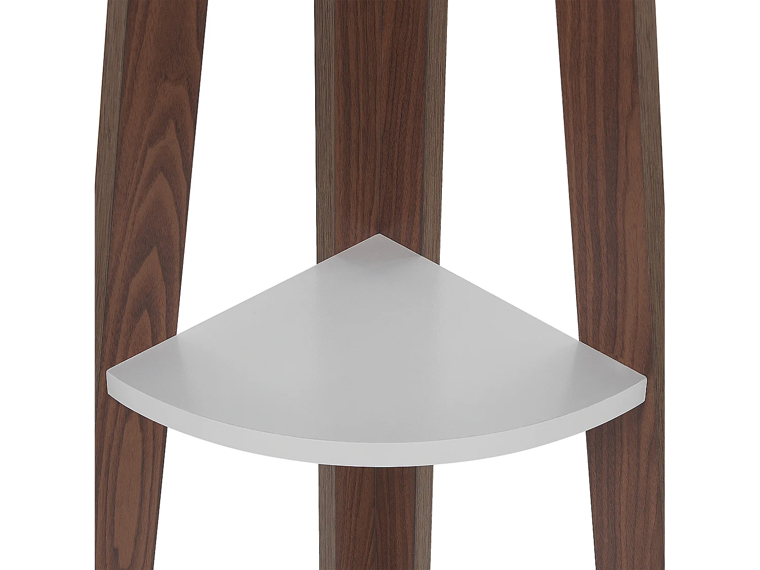 Bibliothèque d'angle à 5 étages MOBILE SOLO 175 cm Marron/blanc