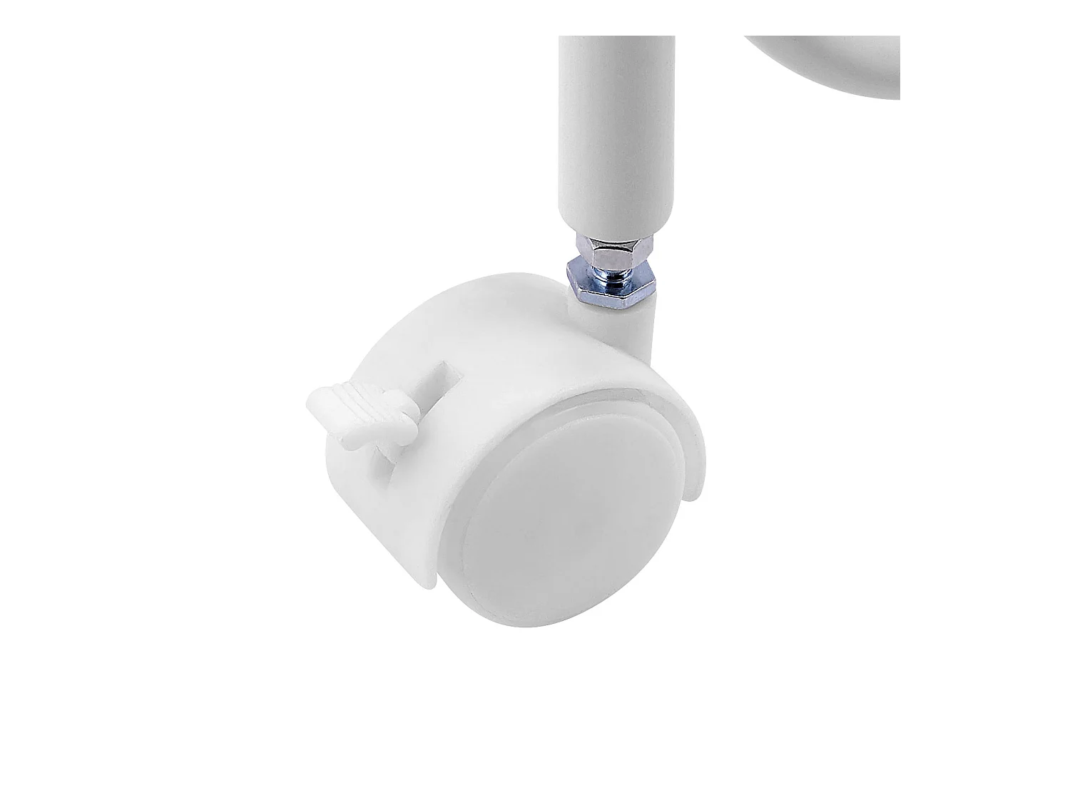 Mandenrek AYAPAL met wielen Metaal Wit