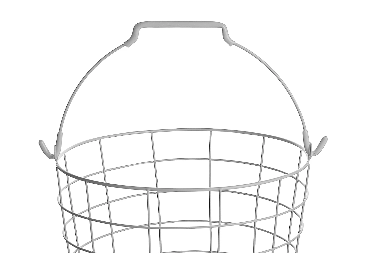 Support de panier AYAPAL avec roues Métal Blanc