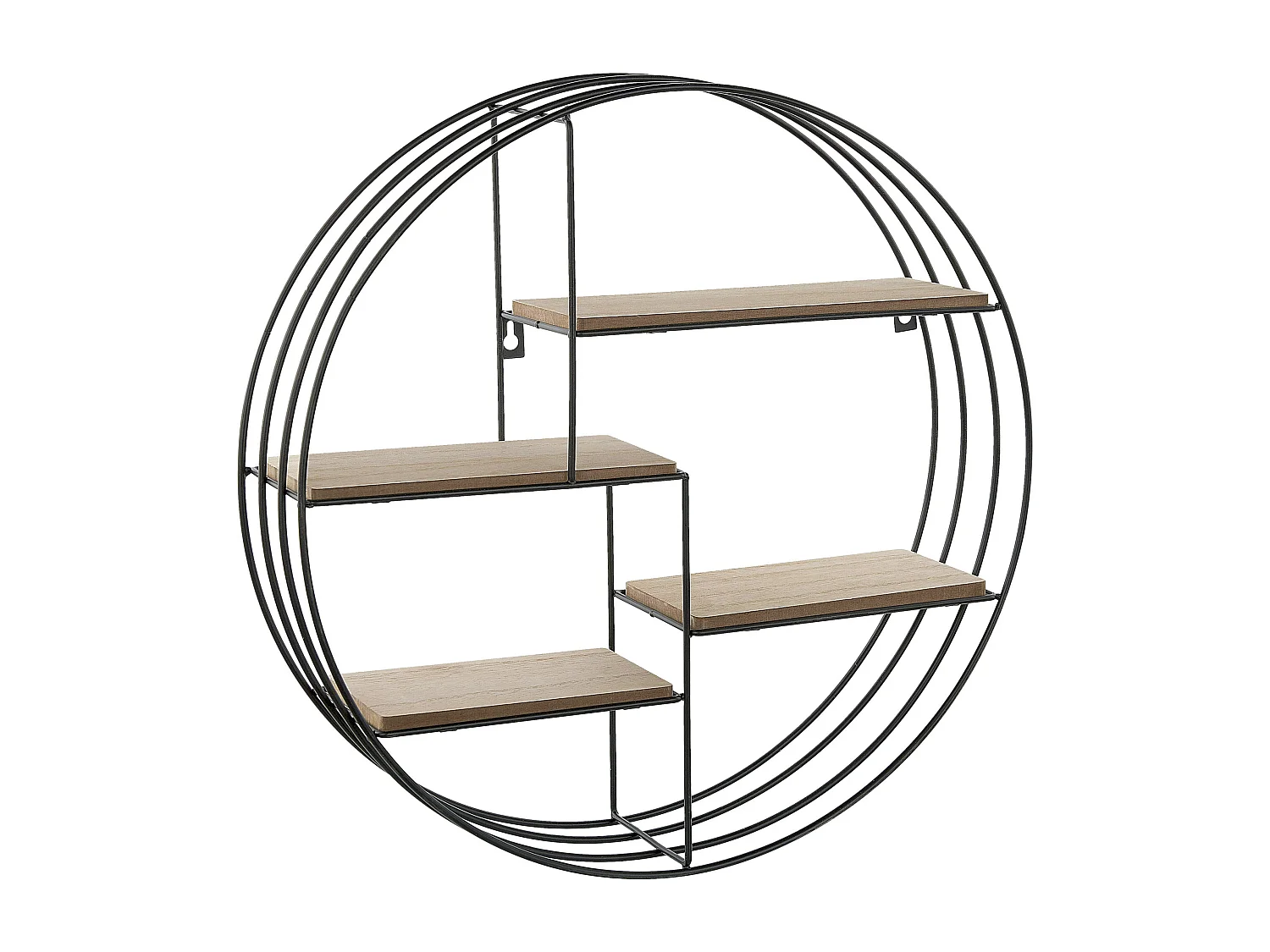 Étagère murale SANDIA Métal Noir