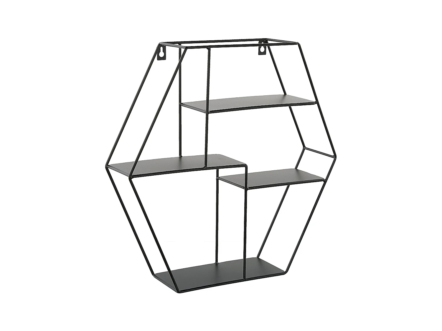 Wandplank TIGARD Metaal Zwart