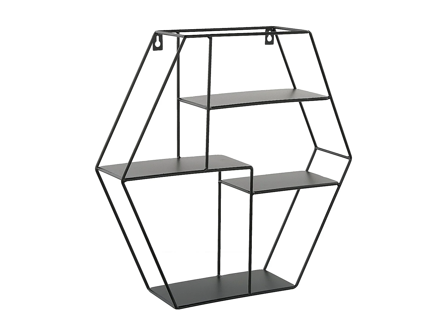 Wandplank TIGARD Metaal Zwart