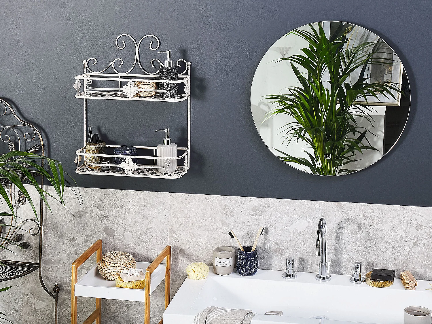 Étagère murale MARAYES Métal Blanc