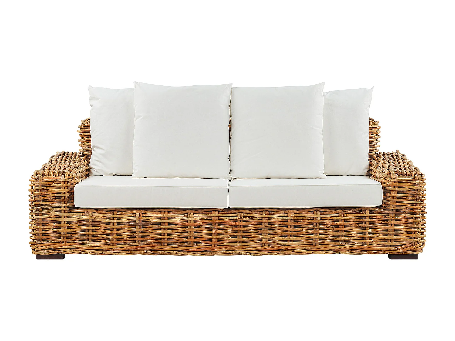 Sofa ogrodowa dla 3 osób FORLI Rattan Naturalny