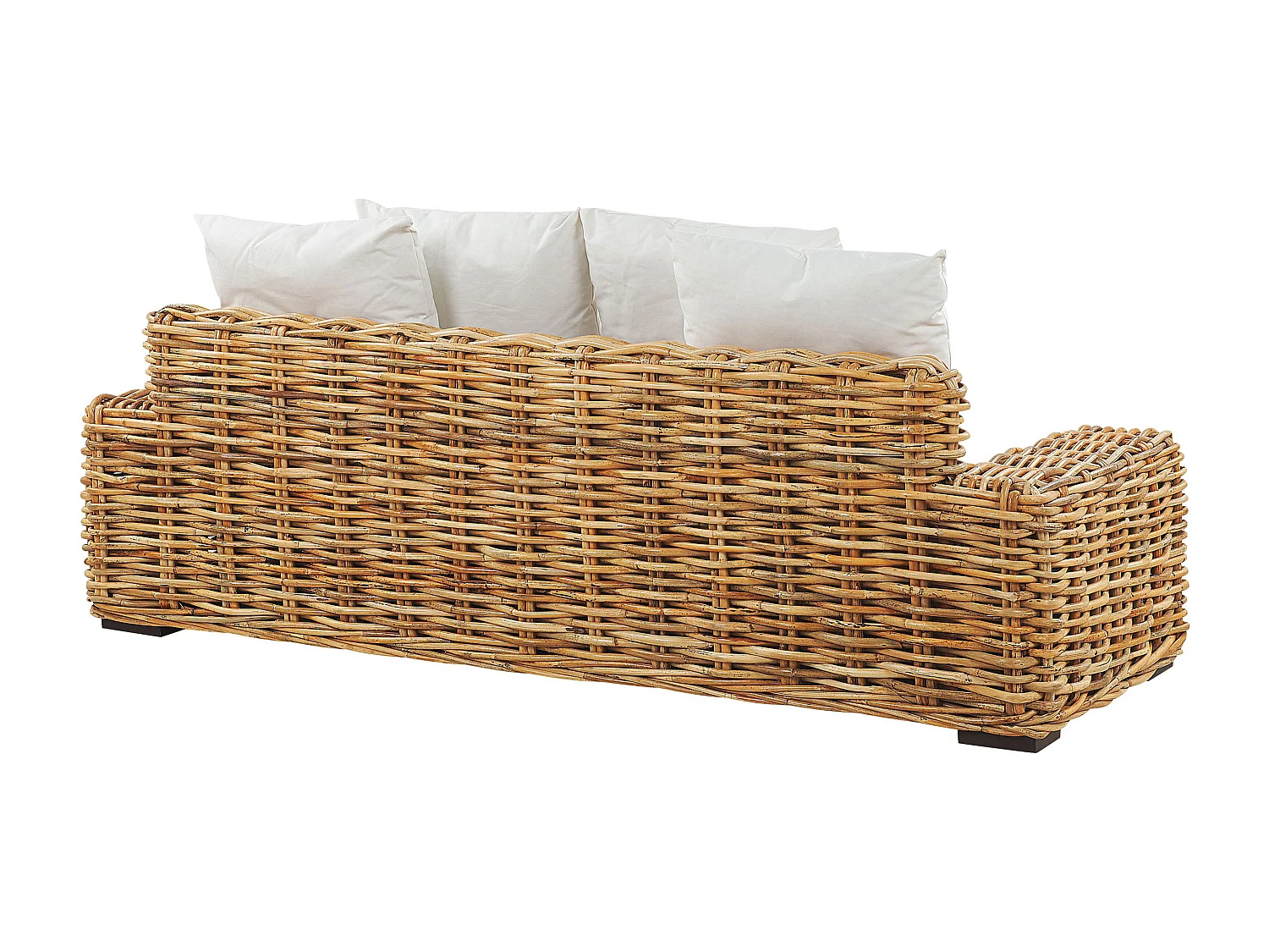 Sofa ogrodowa dla 3 osób FORLI Rattan Naturalny