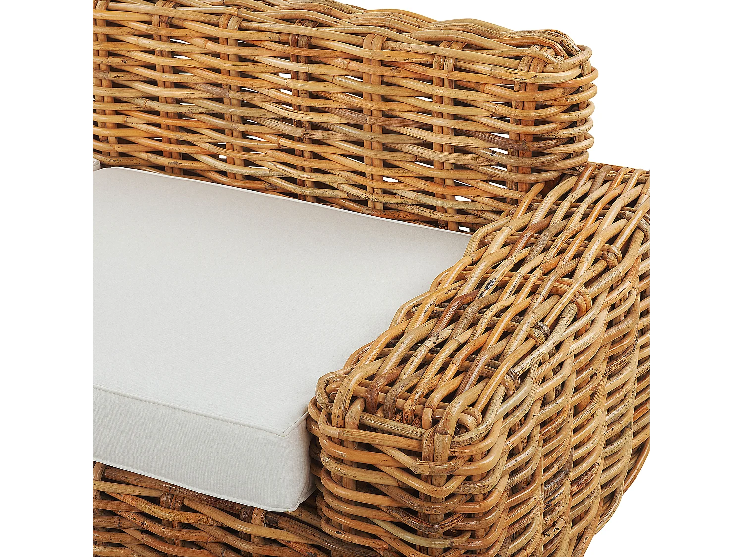 Sofa ogrodowa dla 3 osób FORLI Rattan Naturalny