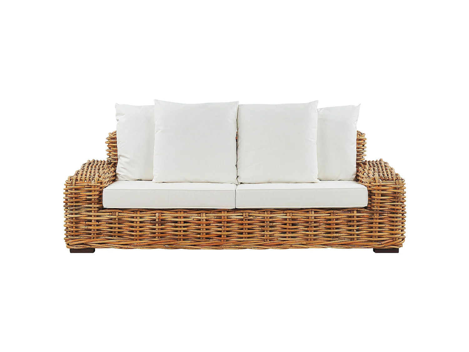 Garden Sofa 3 Seater FORLI Rattan Natural