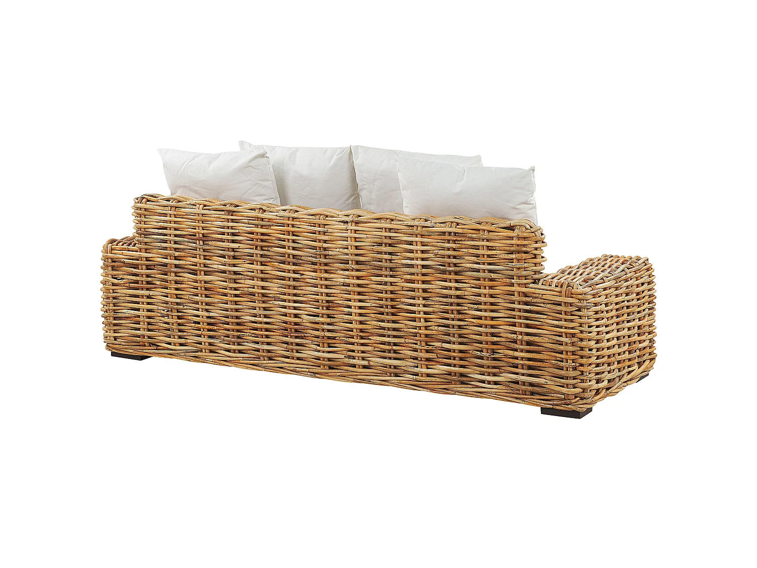 Garden Sofa 3 Seater FORLI Rattan Natural