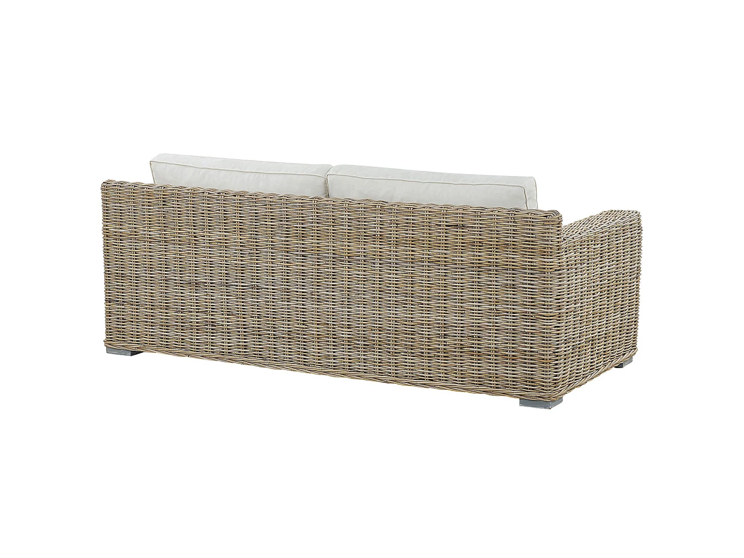 Garden Sofa 2 Seater ARDEA Rattan Light Brown