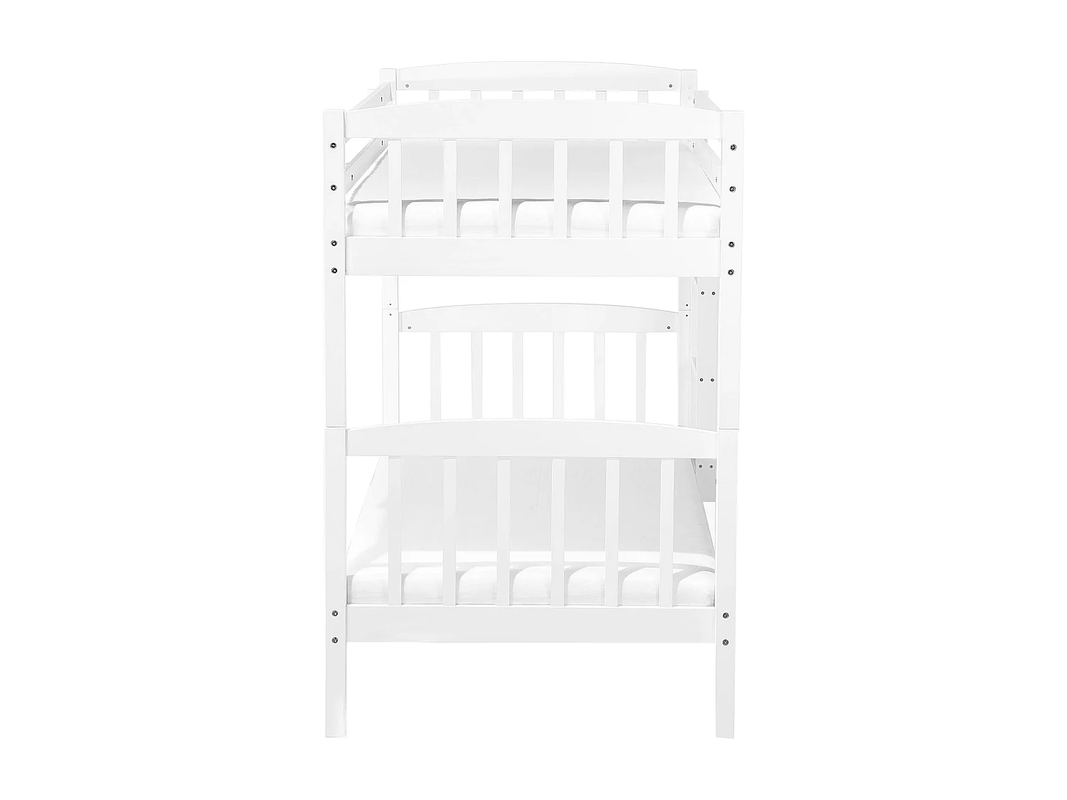 Hochbett für Kinderzimmer 2 Betten 90x200 cm Kieferholz weiß Revin