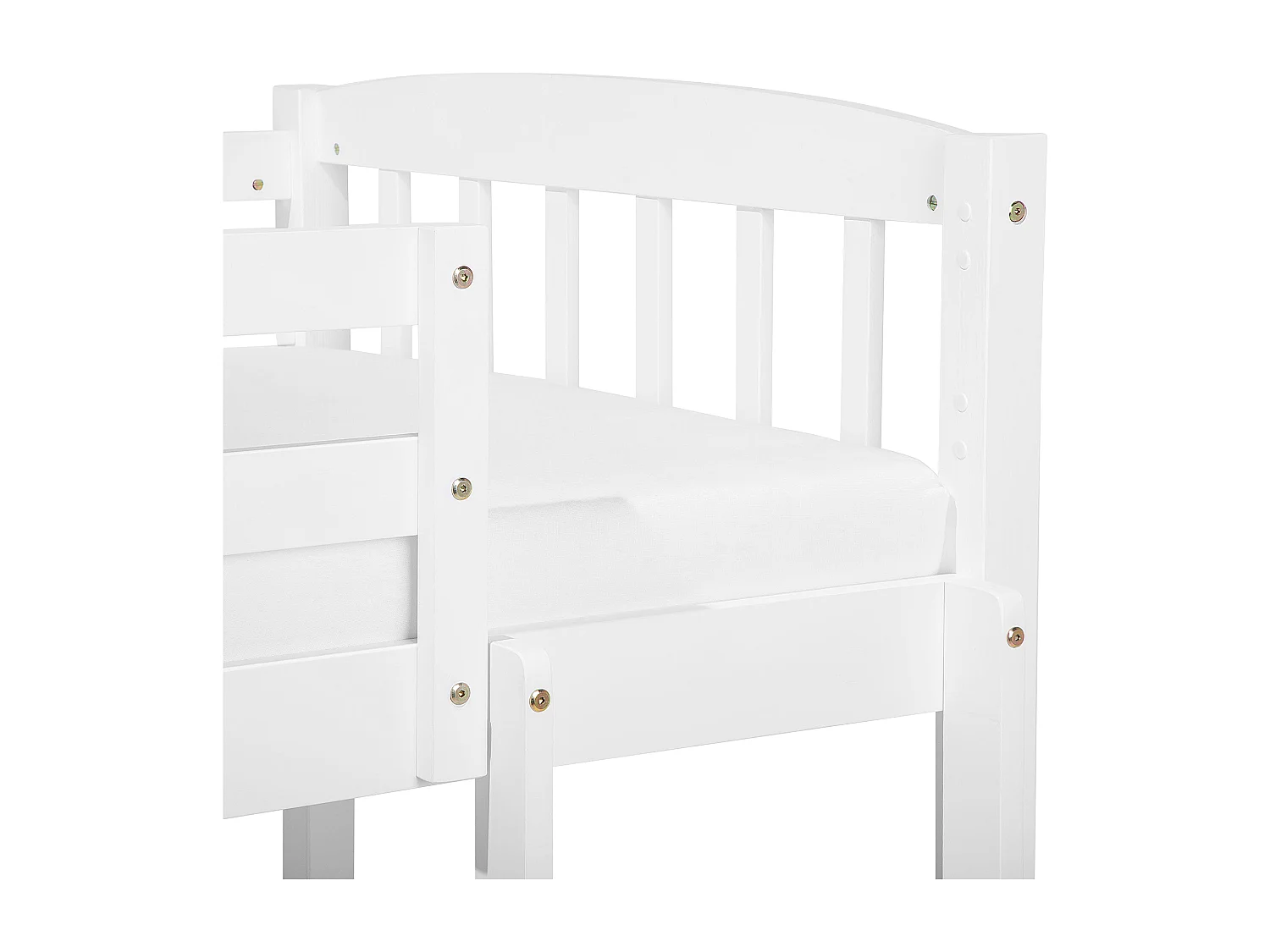 Hochbett für Kinderzimmer 2 Betten 90x200 cm Kieferholz weiß Revin