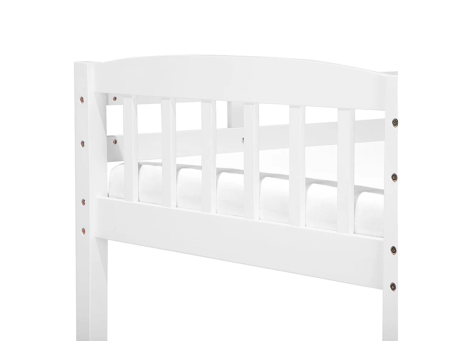 Łóżko piętrowe Drewno sosnowe REVIN 90 x 200 cm Biały