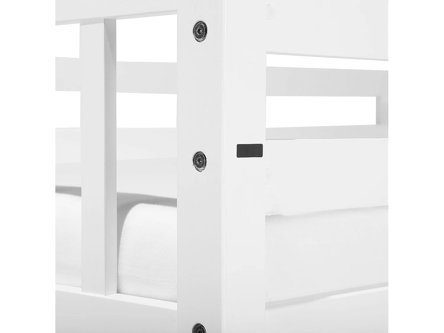 Łóżko piętrowe Drewno sosnowe REVIN 90 x 200 cm Biały