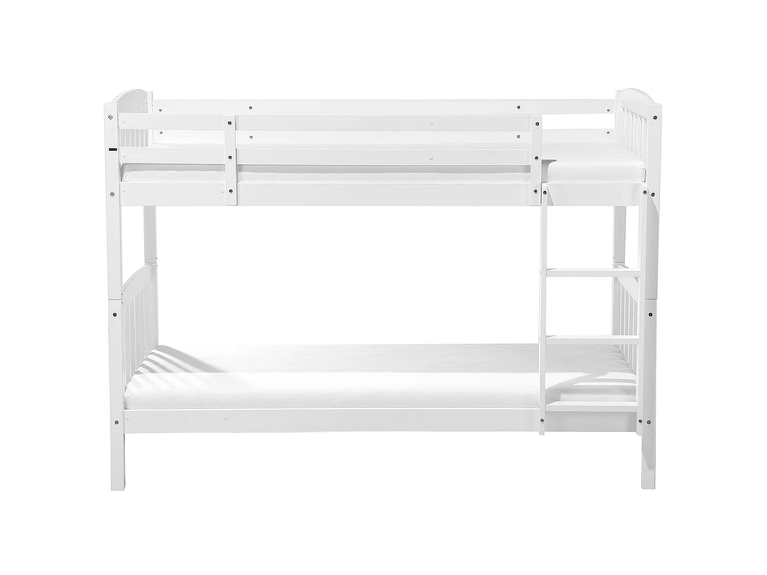 Lit superposé Bois de pin REVIN 90 x 200 cm Blanc