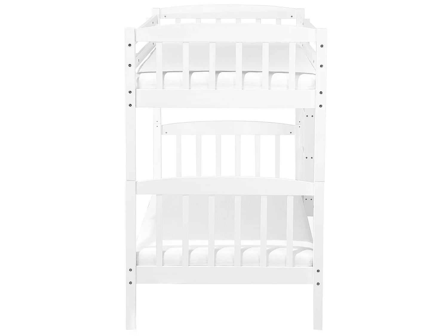 Lit superposé Bois de pin REVIN 90 x 200 cm Blanc