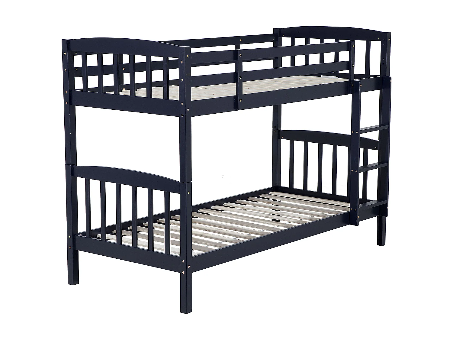 Lit superposé Bois de pin REVIN 90 x 200 cm Bleu marine