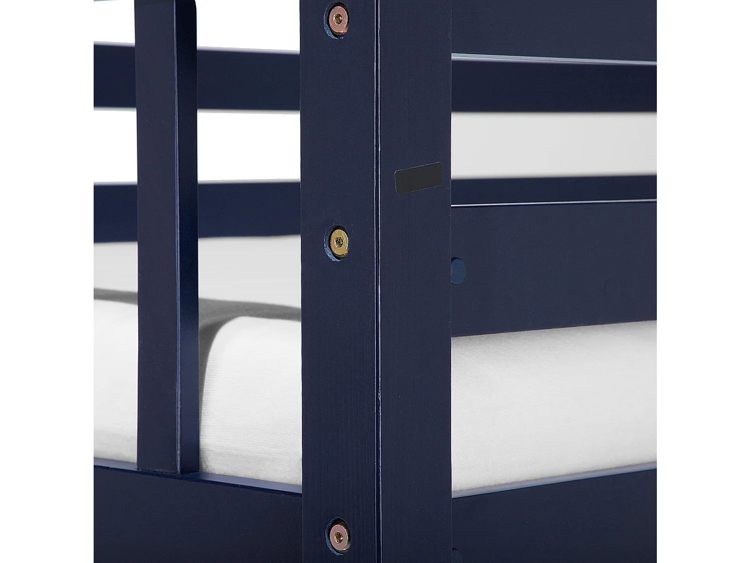 Lit superposé Bois de pin REVIN 90 x 200 cm Bleu marine