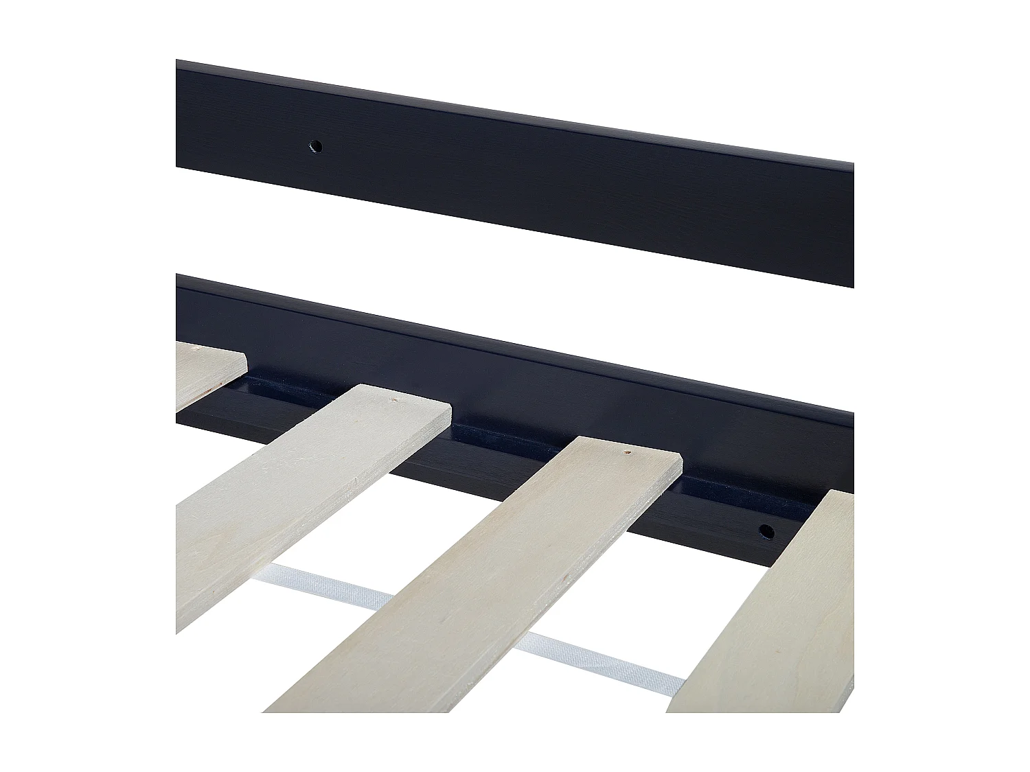 Lit superposé Bois de pin REVIN 90 x 200 cm Bleu marine